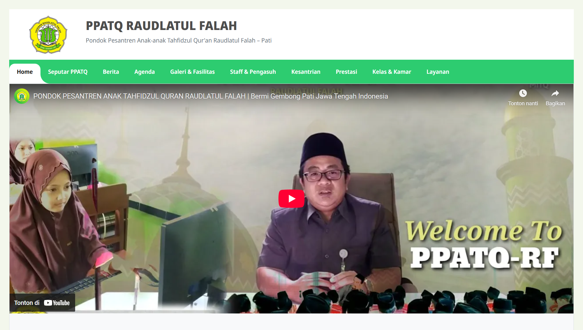 Website Profil Pondok